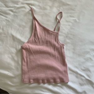 Pink Asymmetrical Tank